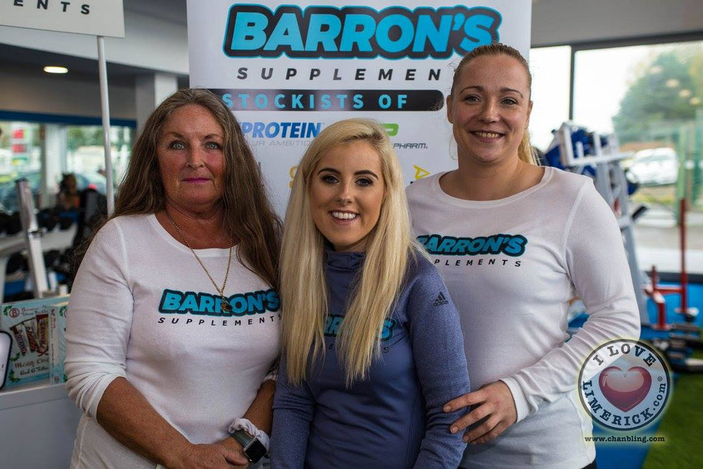 Barrons Supplements team up with GOGYM Limerick for the launch of GOGYM Limerick