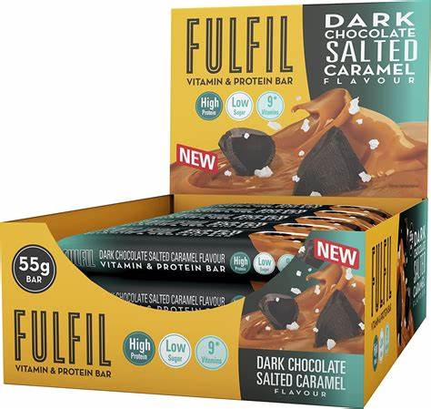 FULFIL DARK CHOCOLATE SALTED CARAMEL BOX OF 15 BARS