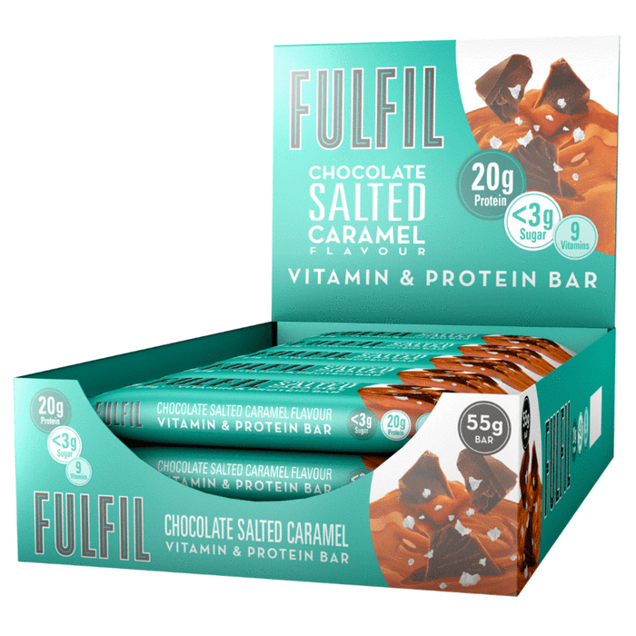 FULFIL CHOCOLATE SALTED CARAMEL BOX OF 15 BARS