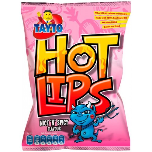 Tayto hot lips box of 24